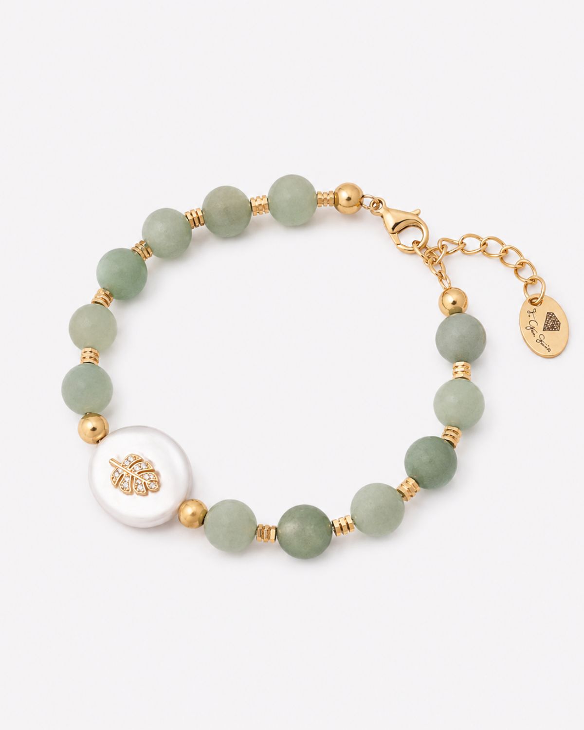 Green Agate With Leaf Motif Bracelet Leaf Motif Green Agate Bracelet