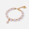 Rose Quartz Bracelet with Element - Handcrafted Crystal Jewelry
