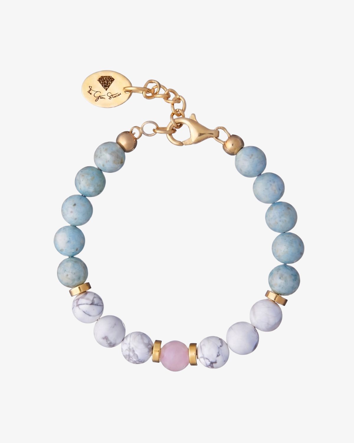 Trilogy of Gemstone Braceletcloseup Trilogy of Gemstone Bracelet - Captivating gemstone bracelet