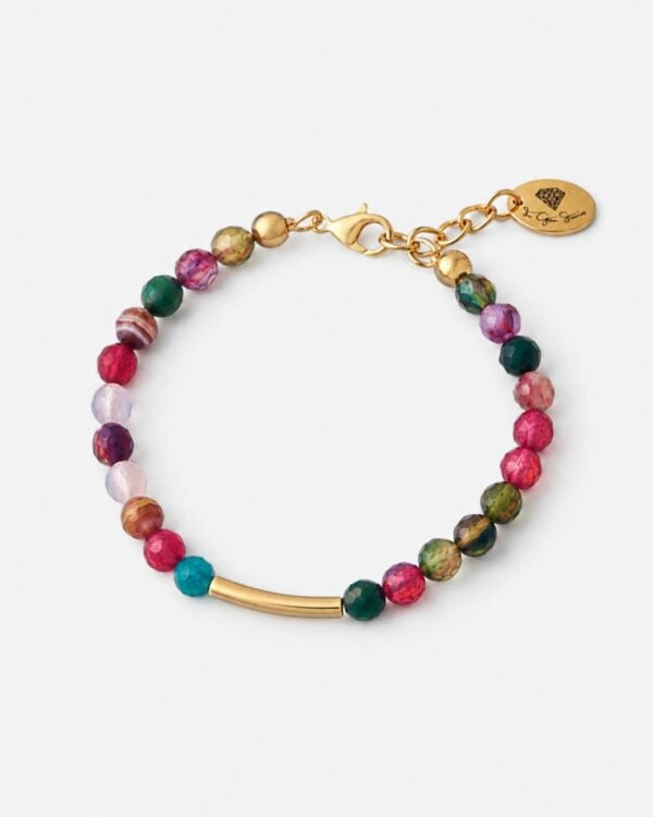 Shades of Red Agate Bracelet - Handcrafted Jewelry