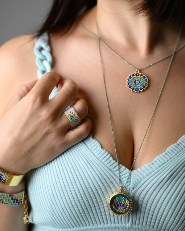 Peyote and Loom Hand-Stitched Jewelry with Intricate Beadwork
