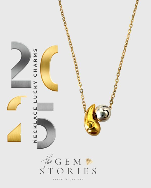 2025 New Year Necklace Round&Drop