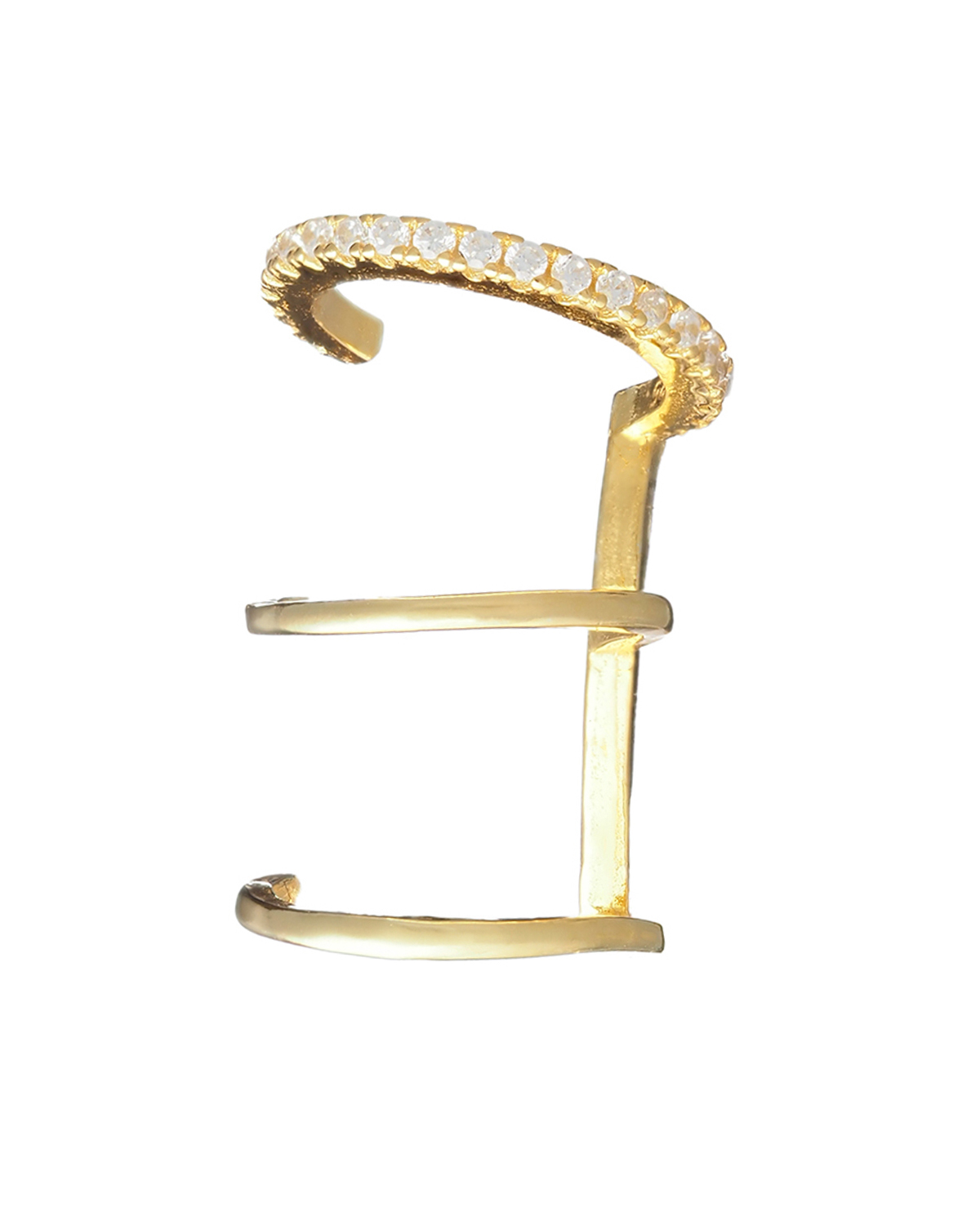 Ear Clip Bar - Gold plated close