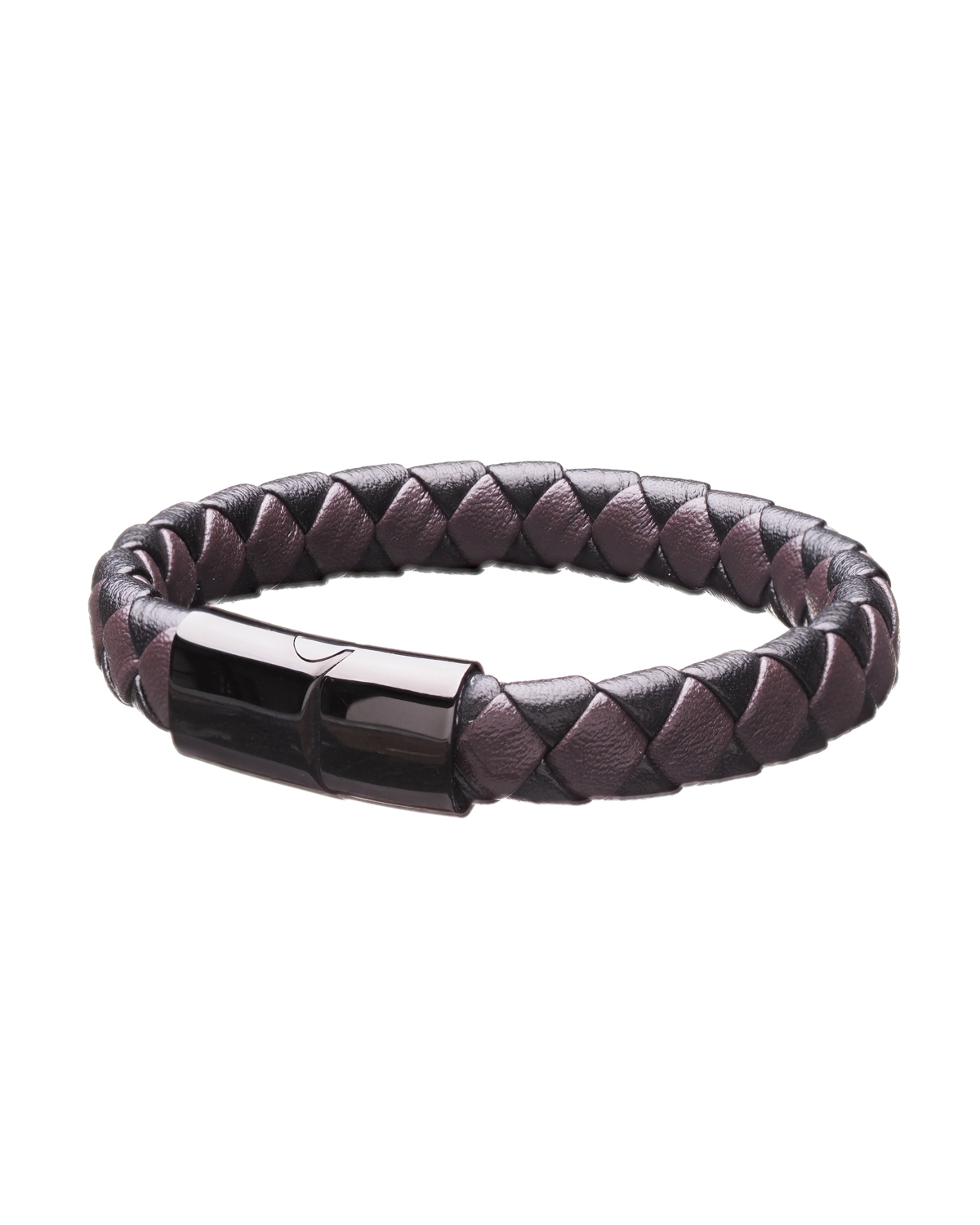 Bicolor braid leather bracelet 2
