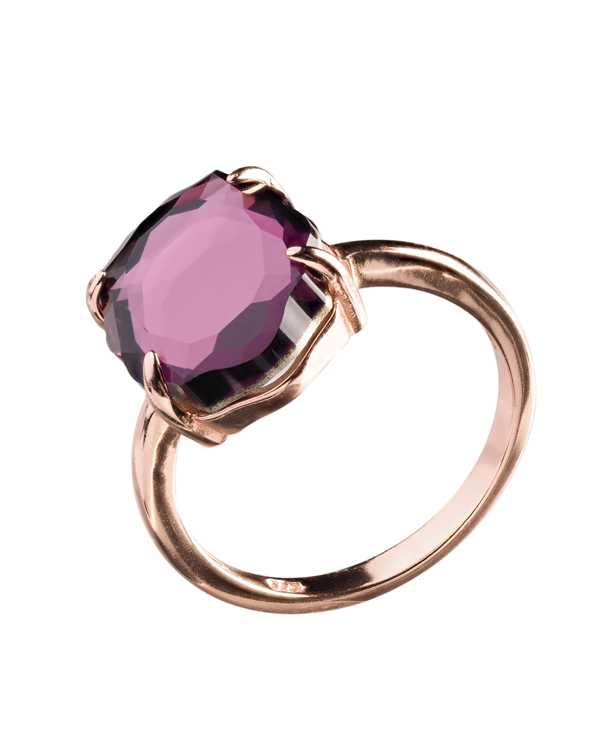 Amethyst Mirror Rose Gold Plated 1