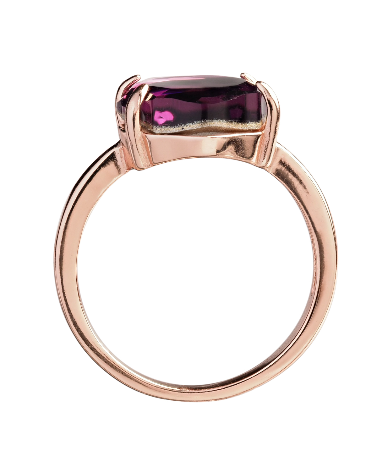 Amethyst Mirror Rose Gold Plated 4