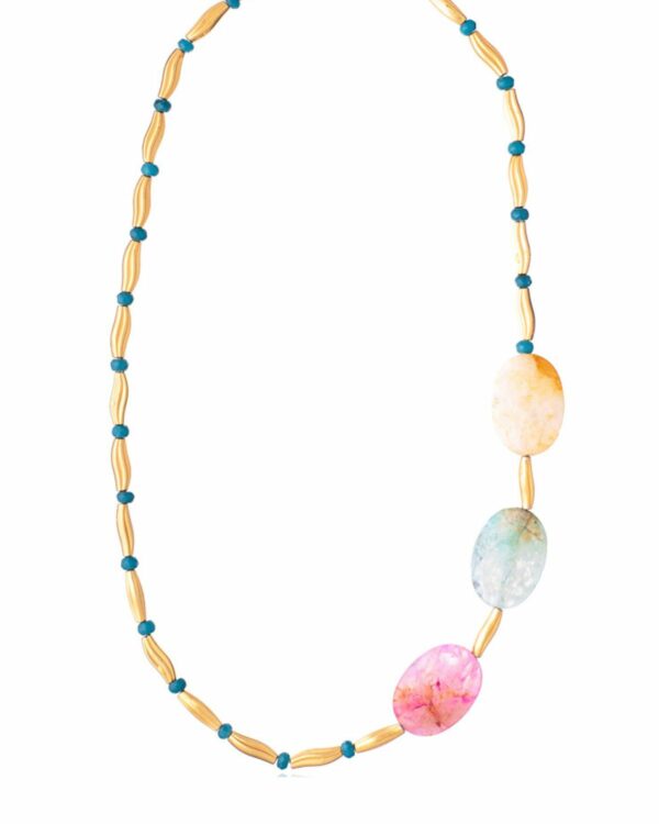 Stylish Agate and Jade Necklace