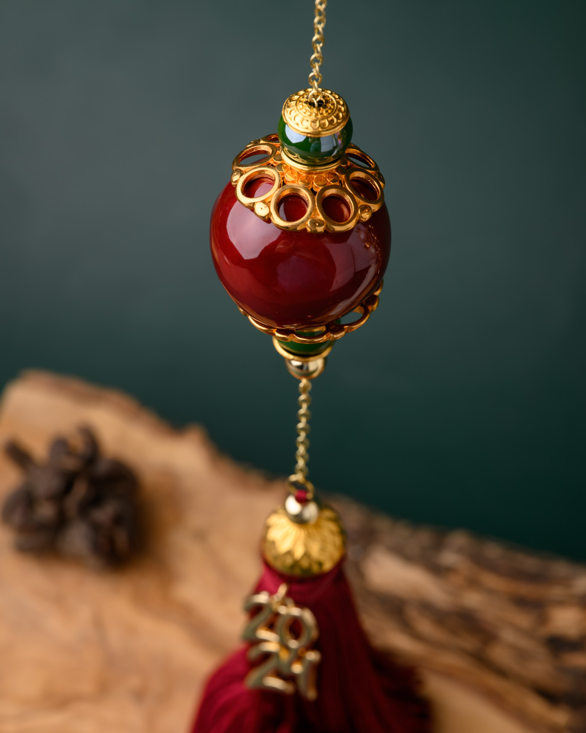 pomegranate new year charm