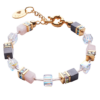 Aurore and Roze Quartz Bracelet - Handcrafted Gemstone Jewelry