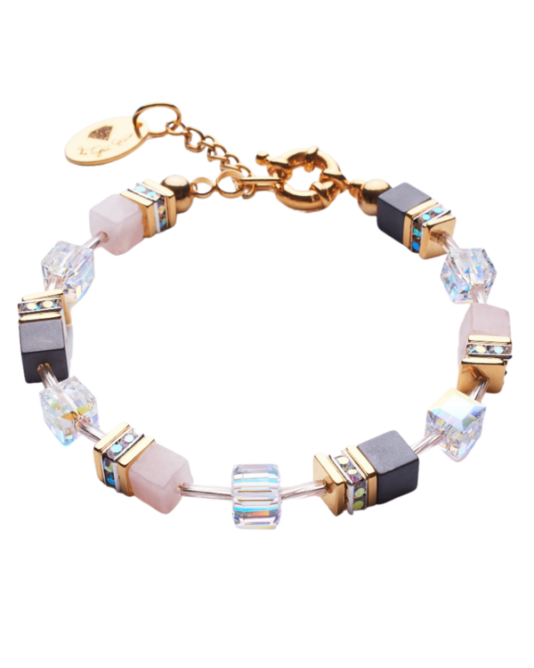 Aurore and Roze Quartz Bracelet - Handcrafted Gemstone Jewelry