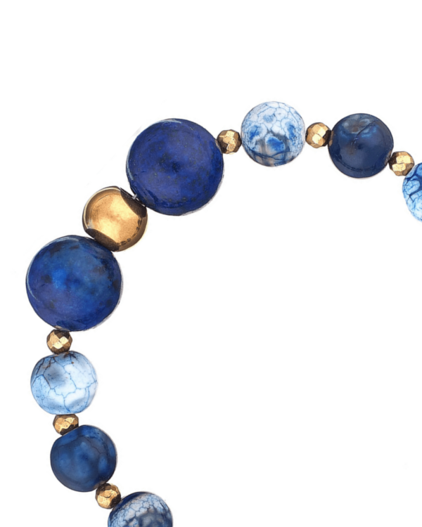 Blue Agate Gemstone Bracelet