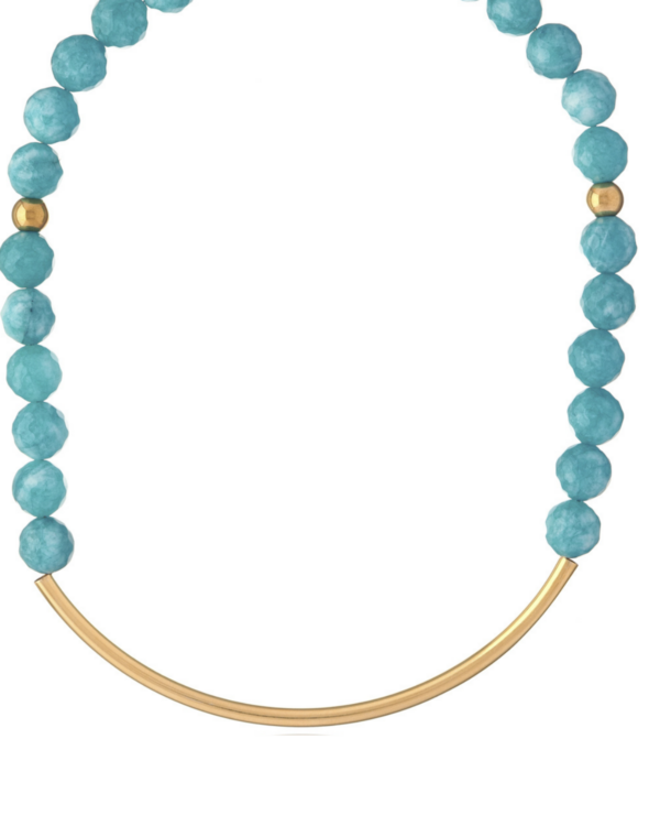 Charming Light Blue Jade Necklace with Delicate Design