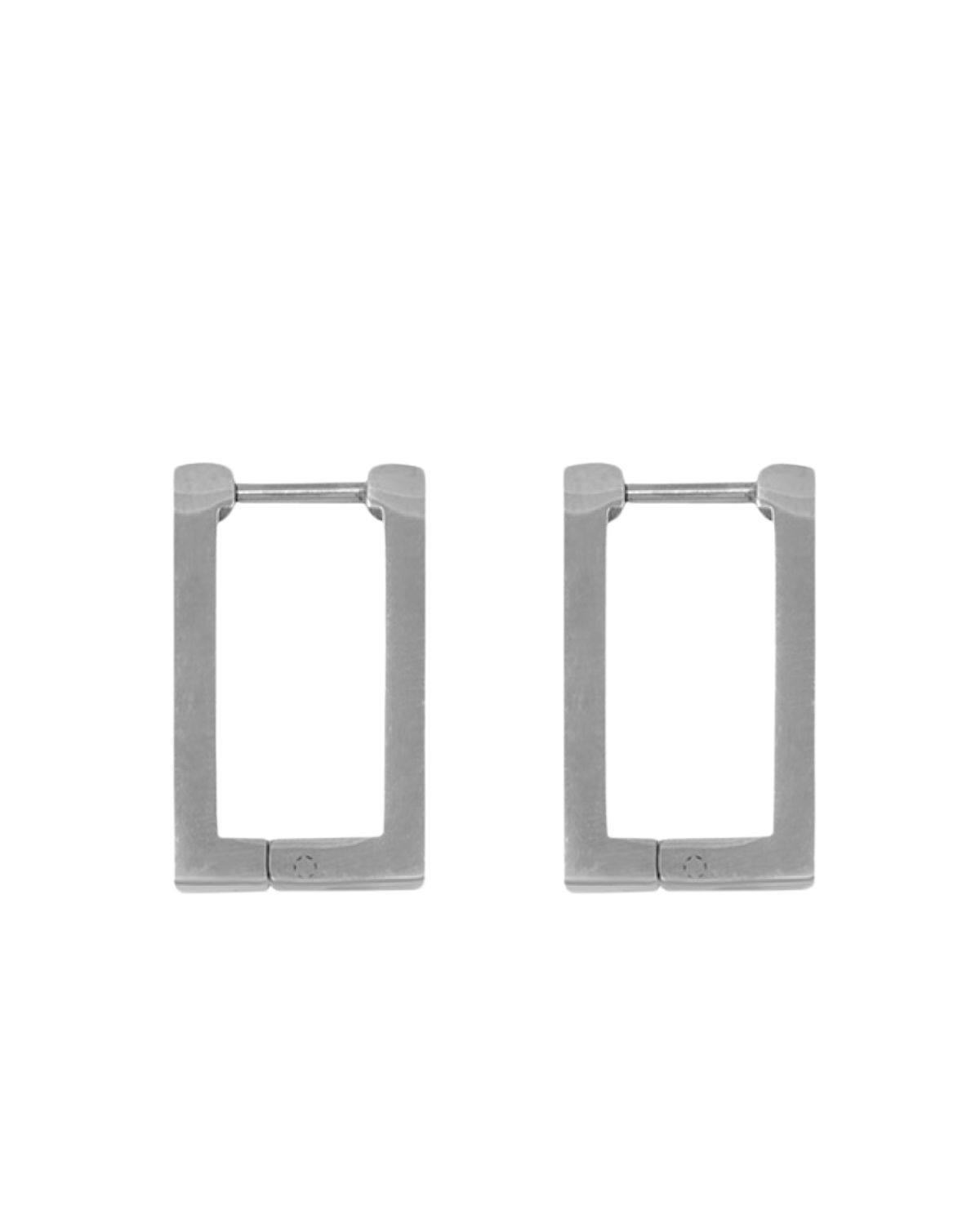 Rectangle earrings - Stainless Steal Rhodium plated