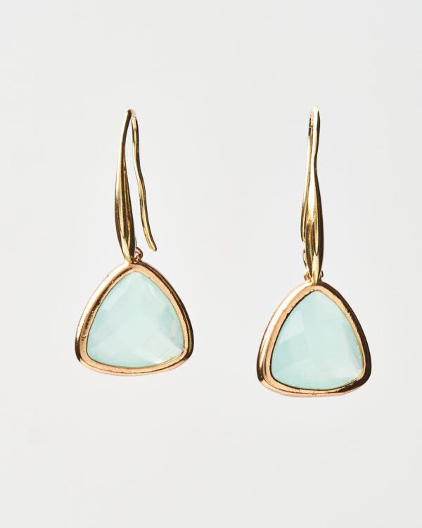 Light Blue Crystal Earrings