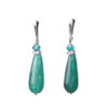 25d36301 The Gem Stories Drop Silver Earrings Emerald