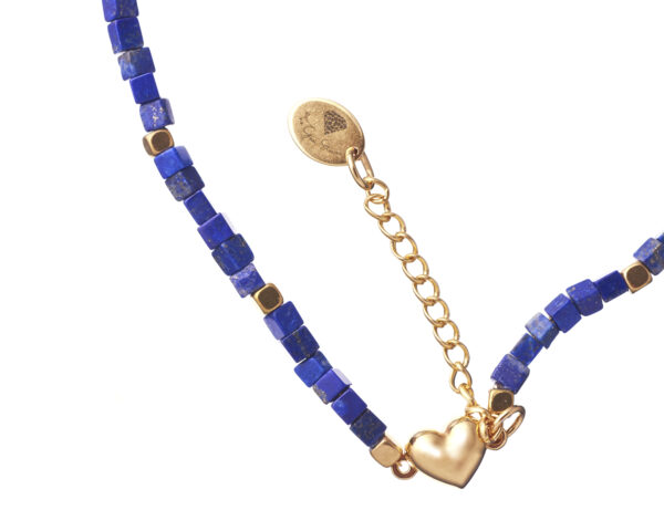 Handcrafted Lapis Lazuli Cubes Necklace
