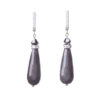2b5c6302 The Gem Stories Drop Silver Earrings Black Color Cubic Zirconia Leverback