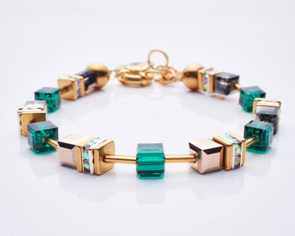Luxurious Emerald Bracelet - Swarovski Crystal Accents