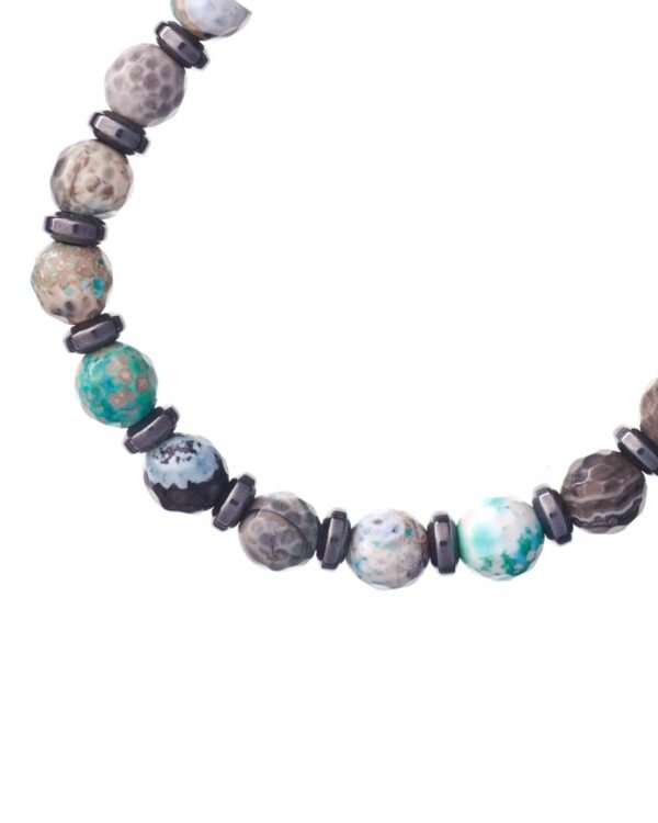 Gemstones Men's Bracelet with Various Beads
