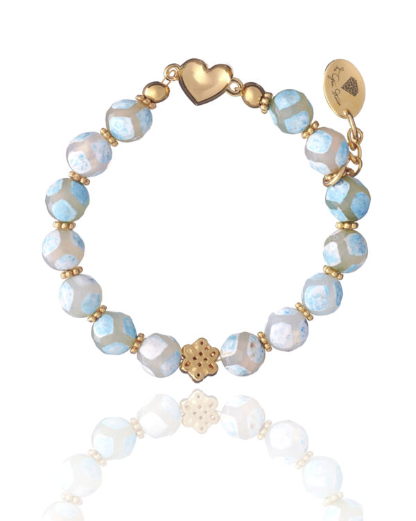 Agate Picasso Bracelet - Natural Stone Jewelry