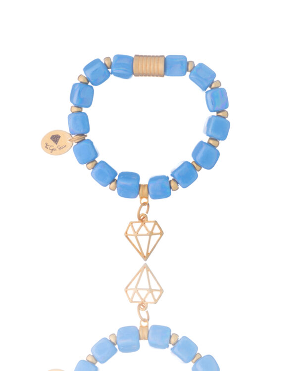 Ceramic Light Blue Bracelet - Elegant Jewelry Piece