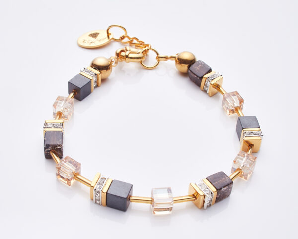 Elegant Smoky Quartz Bracelet with natural gemstones