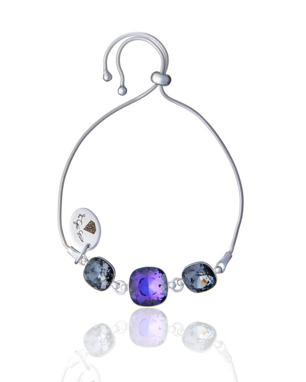 Heliotrope Adjustable Square Bracelet with unique square design