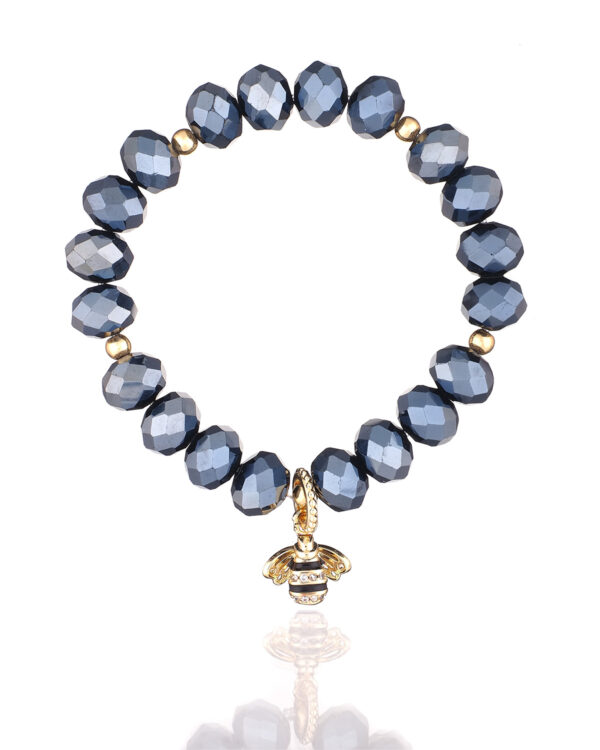 Crystal Bracelet with Bee Element - Handcrafted Jewelry