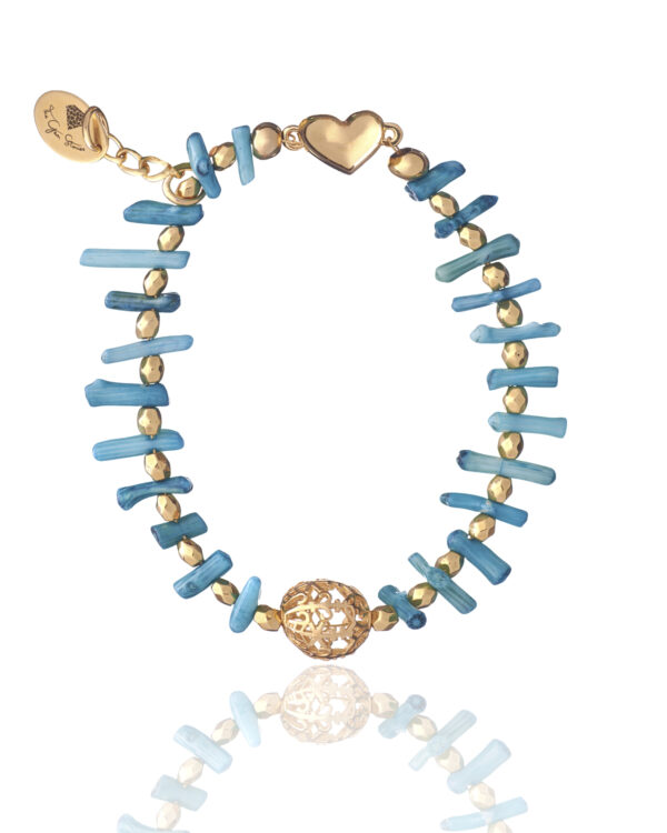 Turquoise Coral Bracelet - Ocean-inspired Accessory