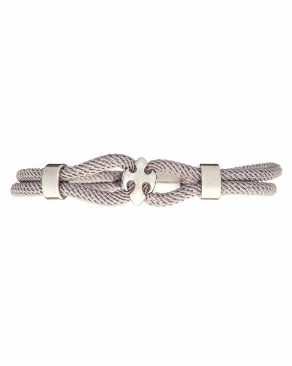 Rope Men's Bracelet with Metal Elements