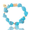 Turquoise Stone Bracelet - Nature-inspired Jewelry