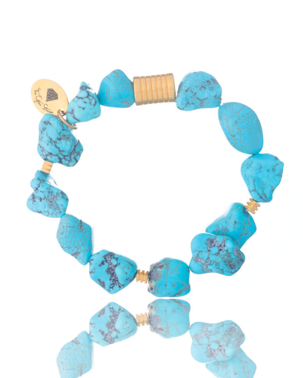 Turquoise Stone Bracelet - Nature-inspired Jewelry