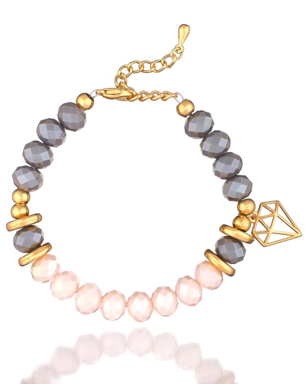 Crystal Bracelet with Diamond Detail - Accentuate your allure with this exquisite accessory.