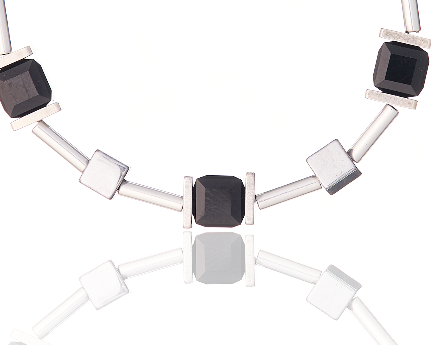 Jet And Hematite Bracelet Zoom In Jet and Hematite Bracelet - Chic Fashion Statement