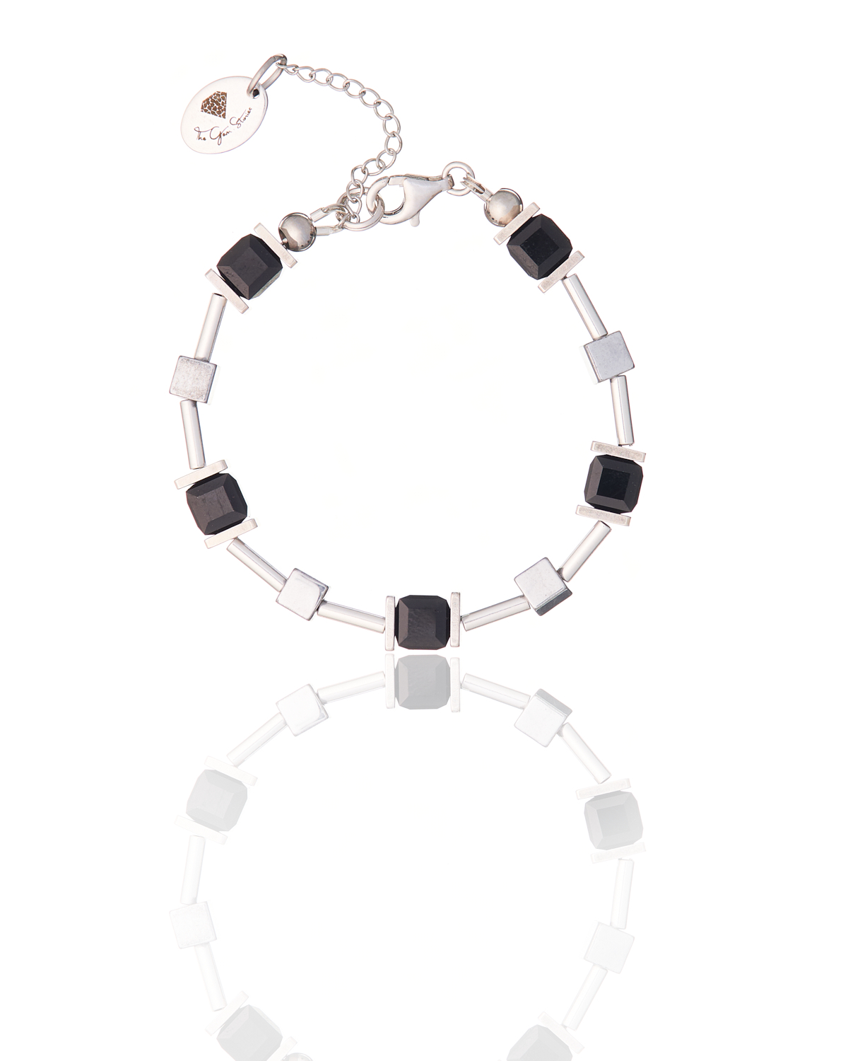 Jet And Hematite Bracelet Jet and Hematite Bracelet - Elegant Stone Jewelry