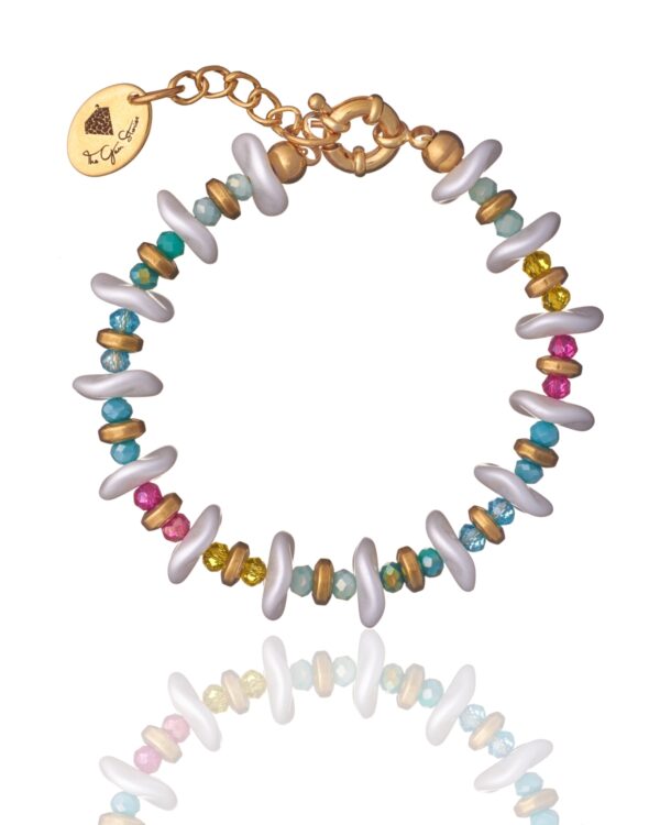 Ornela Ripple Bracelet - White Pastel Jewelry