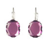 6by327751 The Gem Stories Amethyst Baroque Mirror Earrings Rhodium Plated
