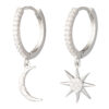 713528804 The Gem Stories Moon And Star Rhodium Plated