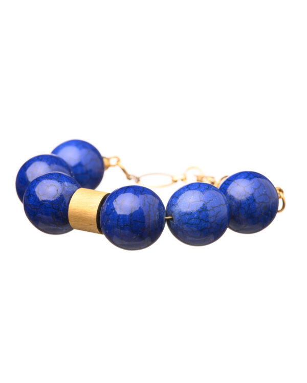 Dynamic Blue Agate Bracelet