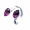7bni4977 The Gem Stories Amethyst Ring Rhodium