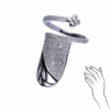 Close-up of Nails Ring Daisy, a delicate and elegant accessory for all occasions