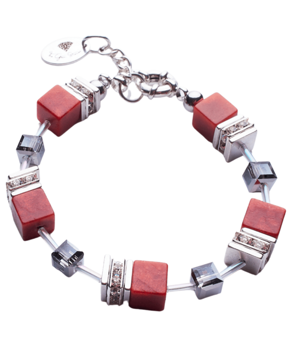 Tile Coral Bracelet showcasing intricate beadwork.
