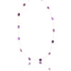 Delicate amethyst rosary necklace with irregularly shaped amethyst beads