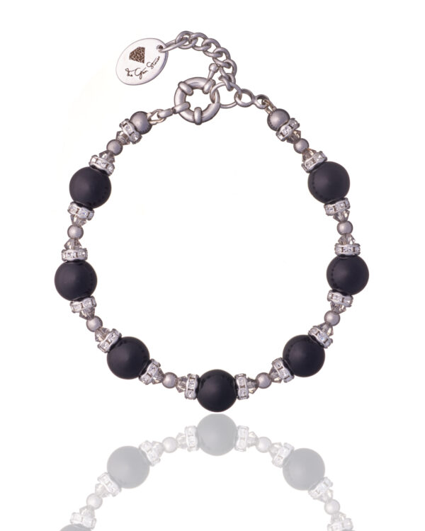 Black Onyx Allover Bracelet - Handcrafted Perfection