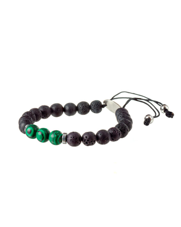 Green Malachite Bracelet - Elegant Natural Stone Jewelry