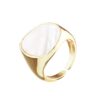 8izy35719 The Gem Stories Ivory 925 Sterling Silver Ring–24k Gold Plated