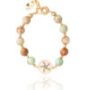 Turquoise Laspis Bracelet With Starfish Element - Ocean-inspired Jewelry