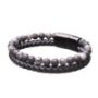 Double Leather and Gemstone Bracelet - Handcrafted Jewelry