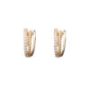 925 Silver Clip Earrings, Gold Plated