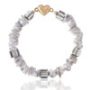 Mother of Pearl Chips and Crystals Bracelet - Natural Elegance